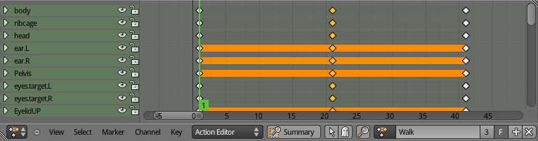 Action Editor - first poses ready