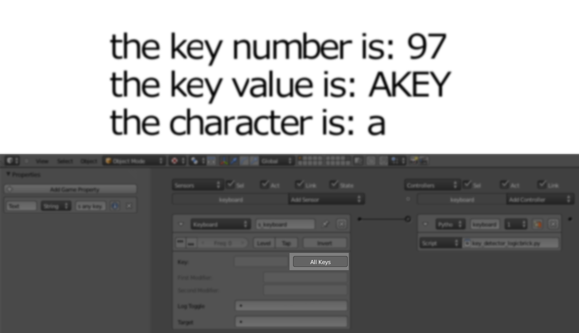 Key codes visualizer