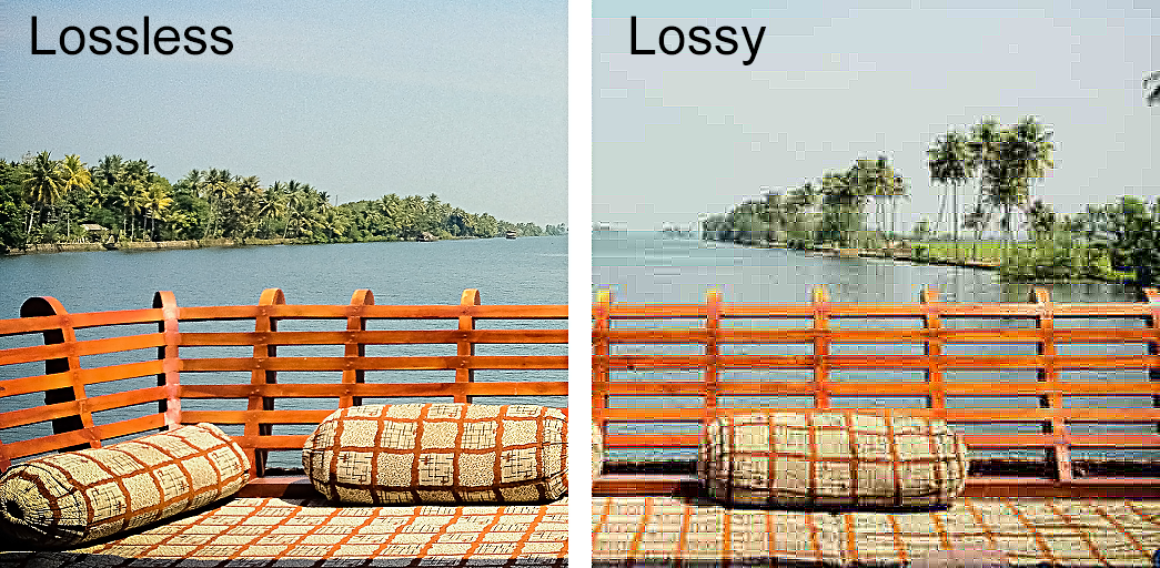 Lossless TGA (left) vs. highly compressed JPEG (right)